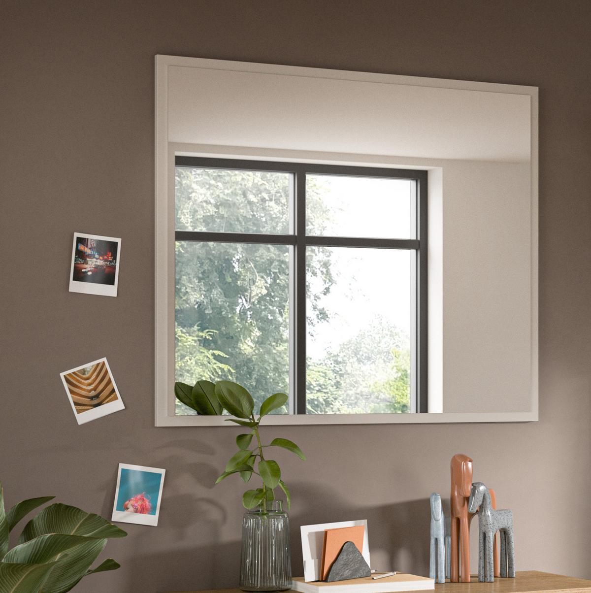 GARDEROBENSPIEGEL Kaschmir Sand, Flur Wandspiegel 80 x 70 cm - Kaschmir, Glas/Holzwerkstoff (80/70/2cm) - Inn.Furn