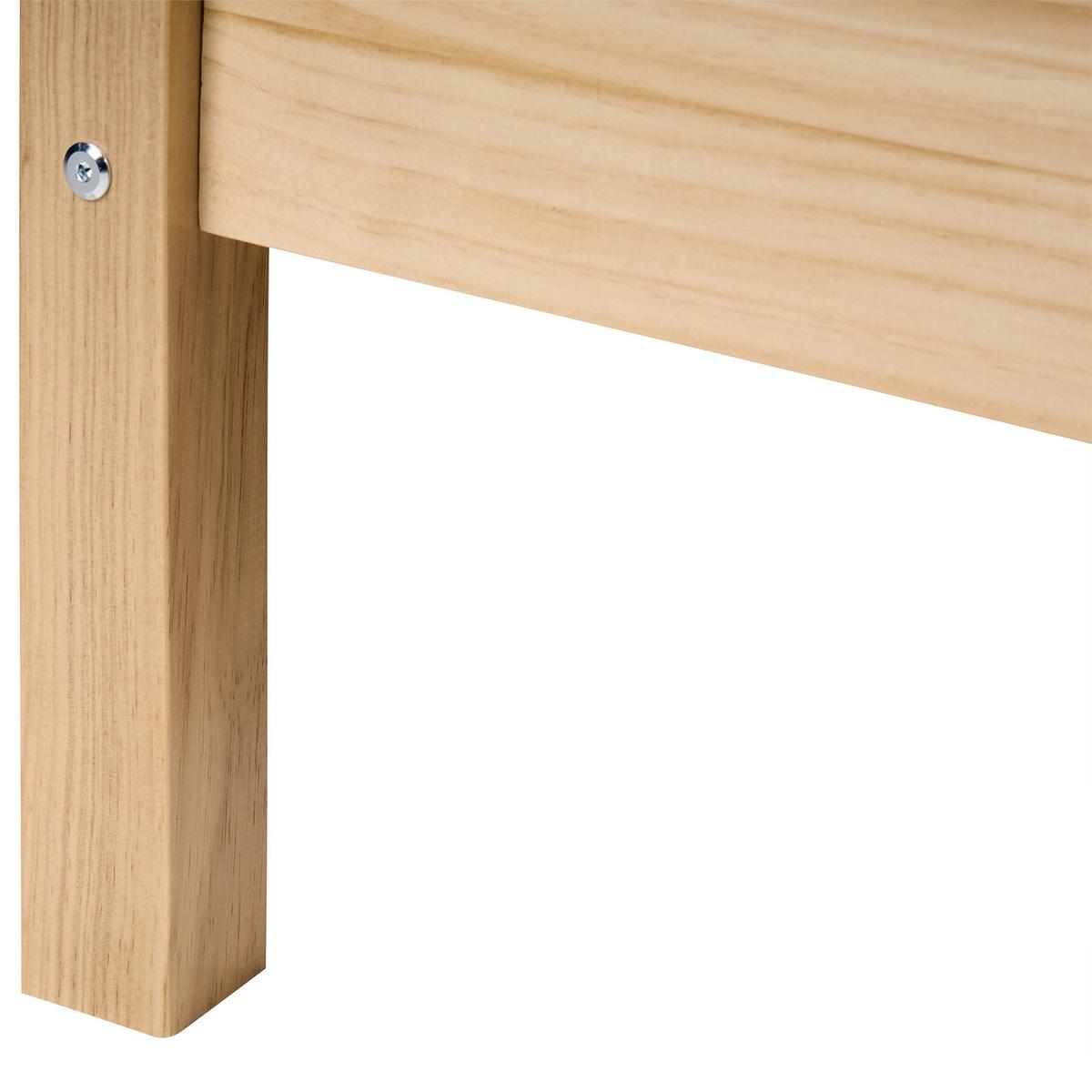BETT mit Lattenrost 160/200 Kiefernholz Hellbraun Mercurer - Hellbraun/Braun, Holz (160/200cm) - Beliani
