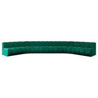 WOHNLANDSCHAFT modulares Sofa Montra-U2 - 581x174x70 cm Grün - Dunkelgrün, Holzwerkstoff/Textil (581/70/174cm) - ALTDECOR