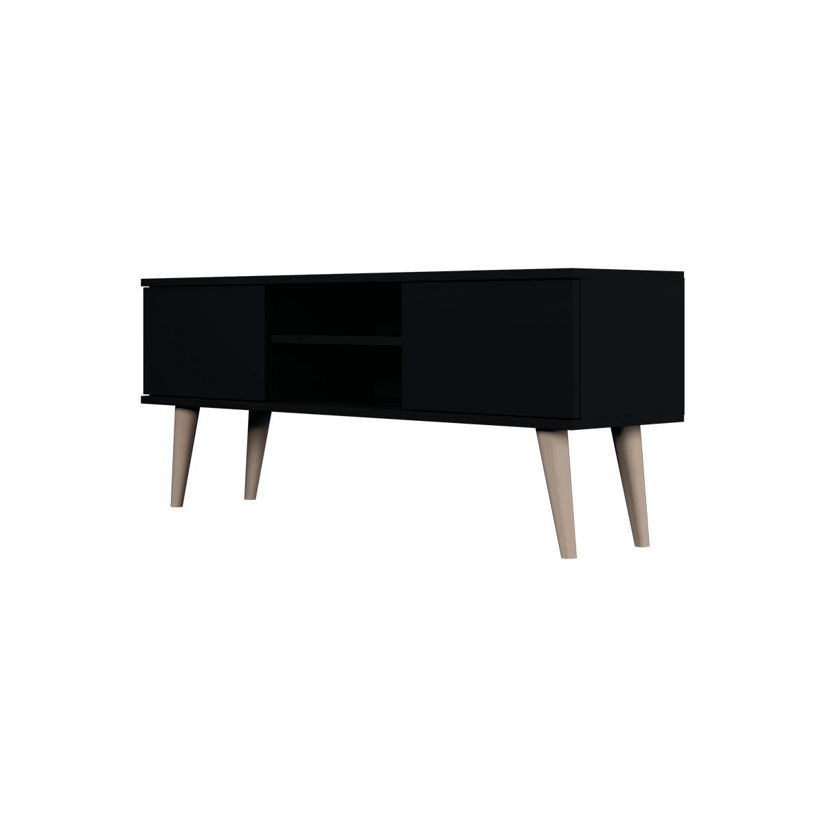 TV-MÖBEL Toronto Schwarz - Schwarz, Holzwerkstoff (120/35/55cm) - Petits-meubles