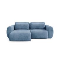 ECKSOFA Camilla 3 Sitzplätze Hellblau - Blau, Holz (270/165cm) - Petits-meubles