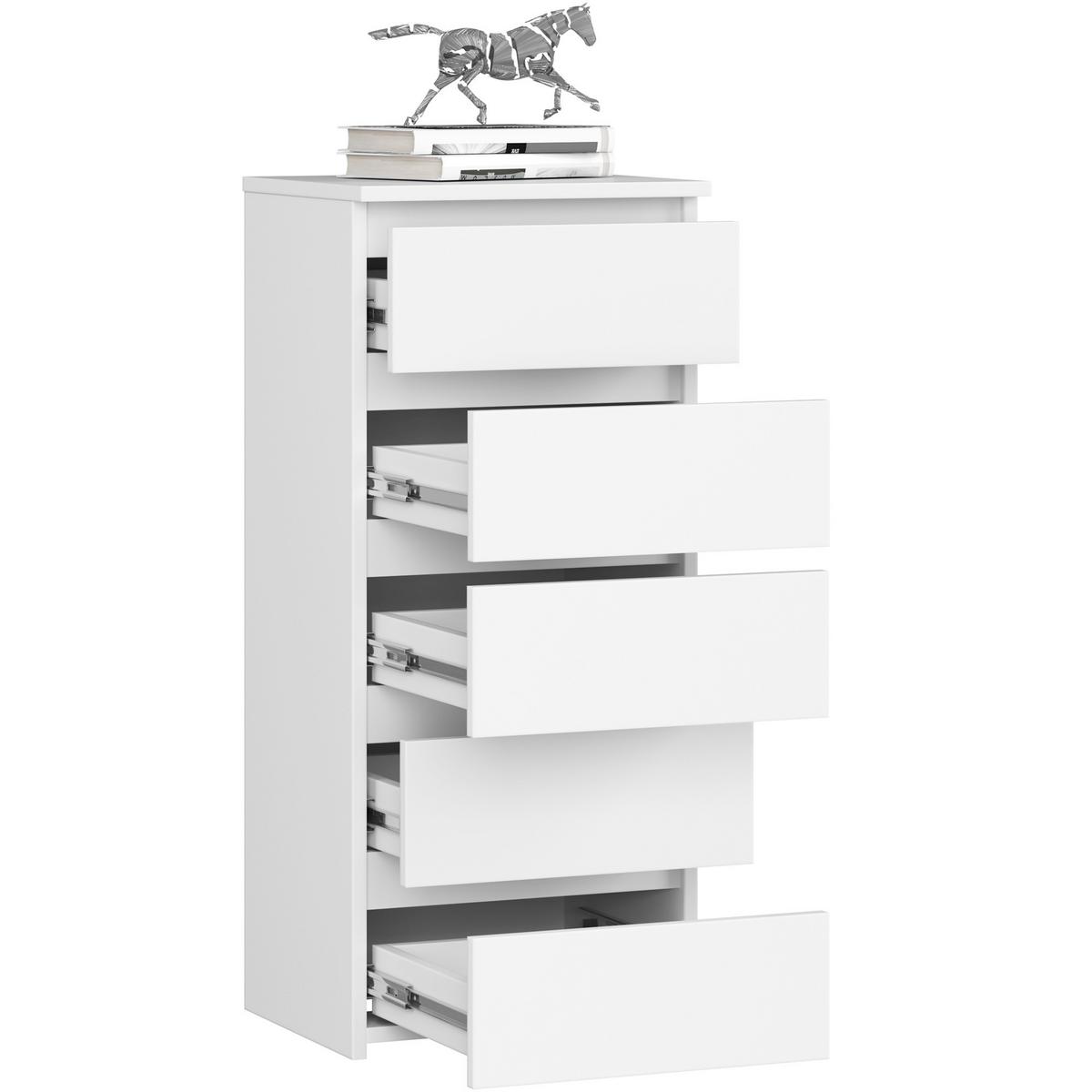 KOMMODE Weiß 92/40/35 - Weiß, Holzwerkstoff (40/92/35cm) - RAUMHIRSCH FURNITURE