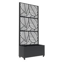 BLUMENKASTEN Surnskoki - Anthrazit, Metall (82/190/38cm) - casa.pro