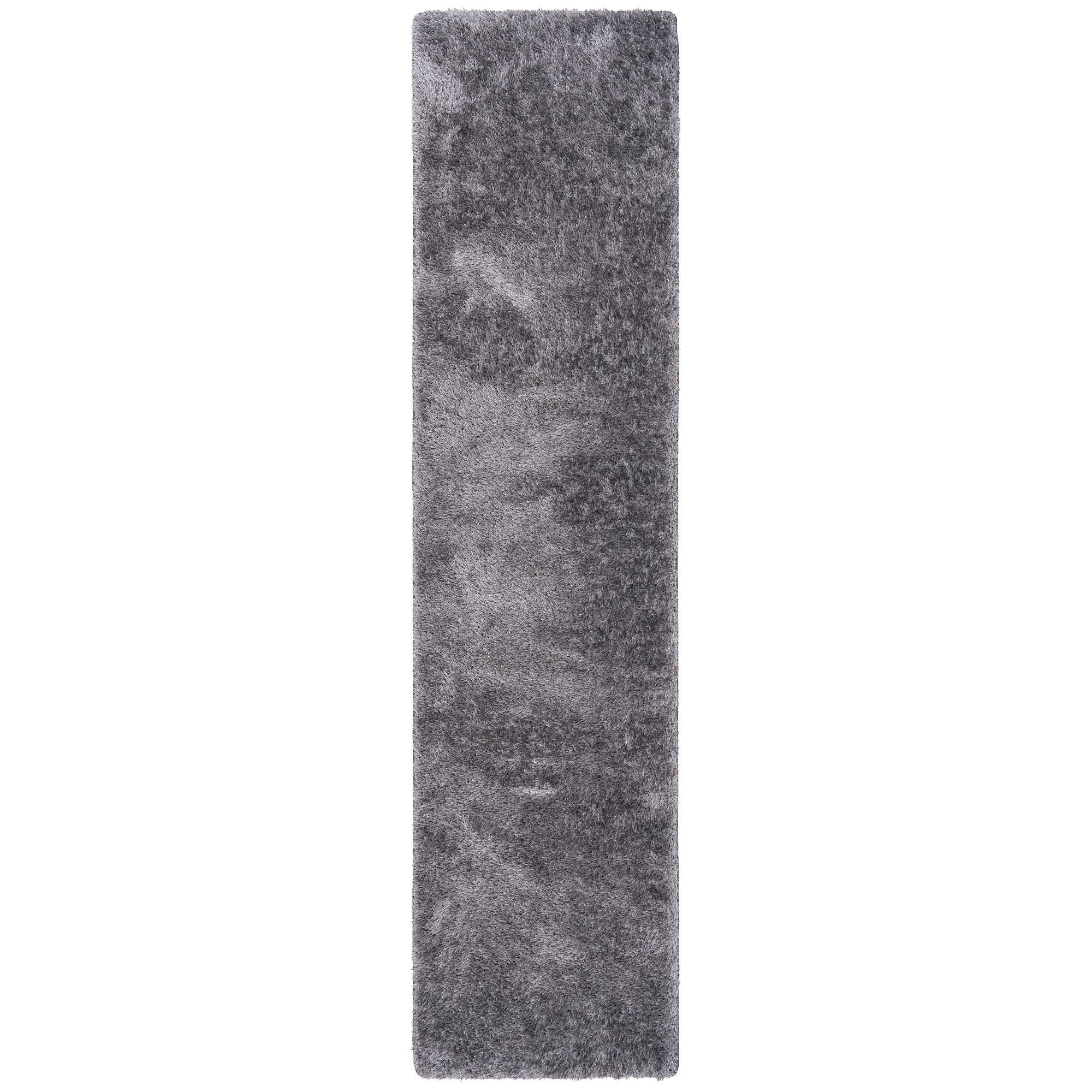 HOCHFLOR SHAGGY TEPPICH FEELING MIX LÄUFER - Silberfarben, Textil (100/400cm) - Snapstyle