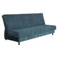SCHLAFSOFA Enduro XIV Cord - Türkis/Schwarz, Holz/Kunststoff (195/90/85cm) - MIRJAN24