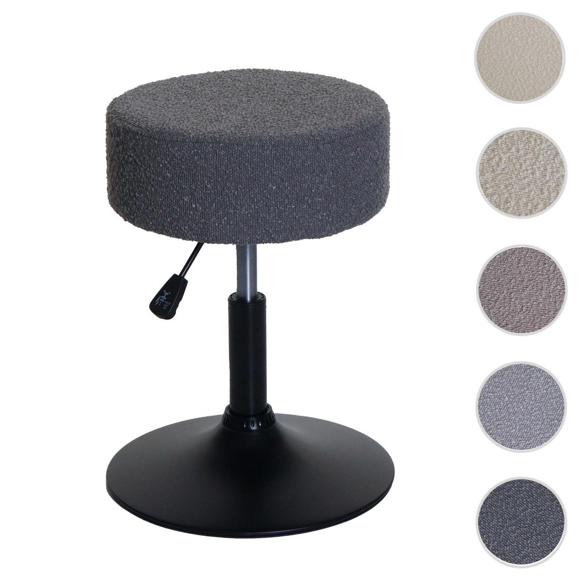 HOCKER Grau - Grau, Textil (37/57/37cm) - MCW