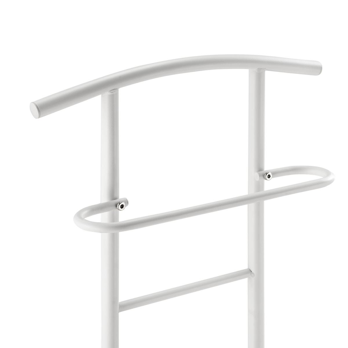 HERRENDIENER Anaheim - Weiß, Metall (45/107/45cm) - [en.casa]