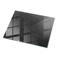 TISCHPLATTE 80x60 cm Natürliche Steinstruktur - Schwarz, Glas (0.4/80/60cm) - TULUP