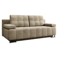 SCHLAFSOFA Morena D - Beige/Schwarz, Holz/Textil (200/90/90cm) - MIRJAN24