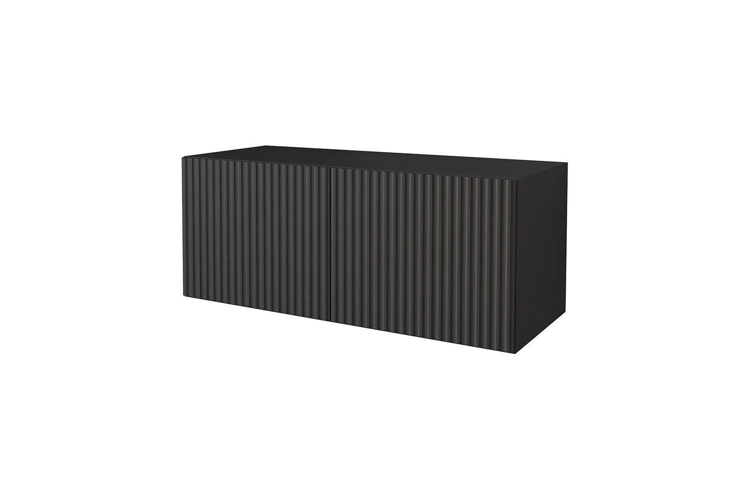 LOWBOARD NOA-2-W 100x40x40 cm - Schwarz - Schwarz, Holzwerkstoff (100/40/40cm) - ALTDECOR