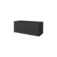 LOWBOARD NOA-2-W 100x40x40 cm - Schwarz - Schwarz, Holzwerkstoff (100/40/40cm) - ALTDECOR