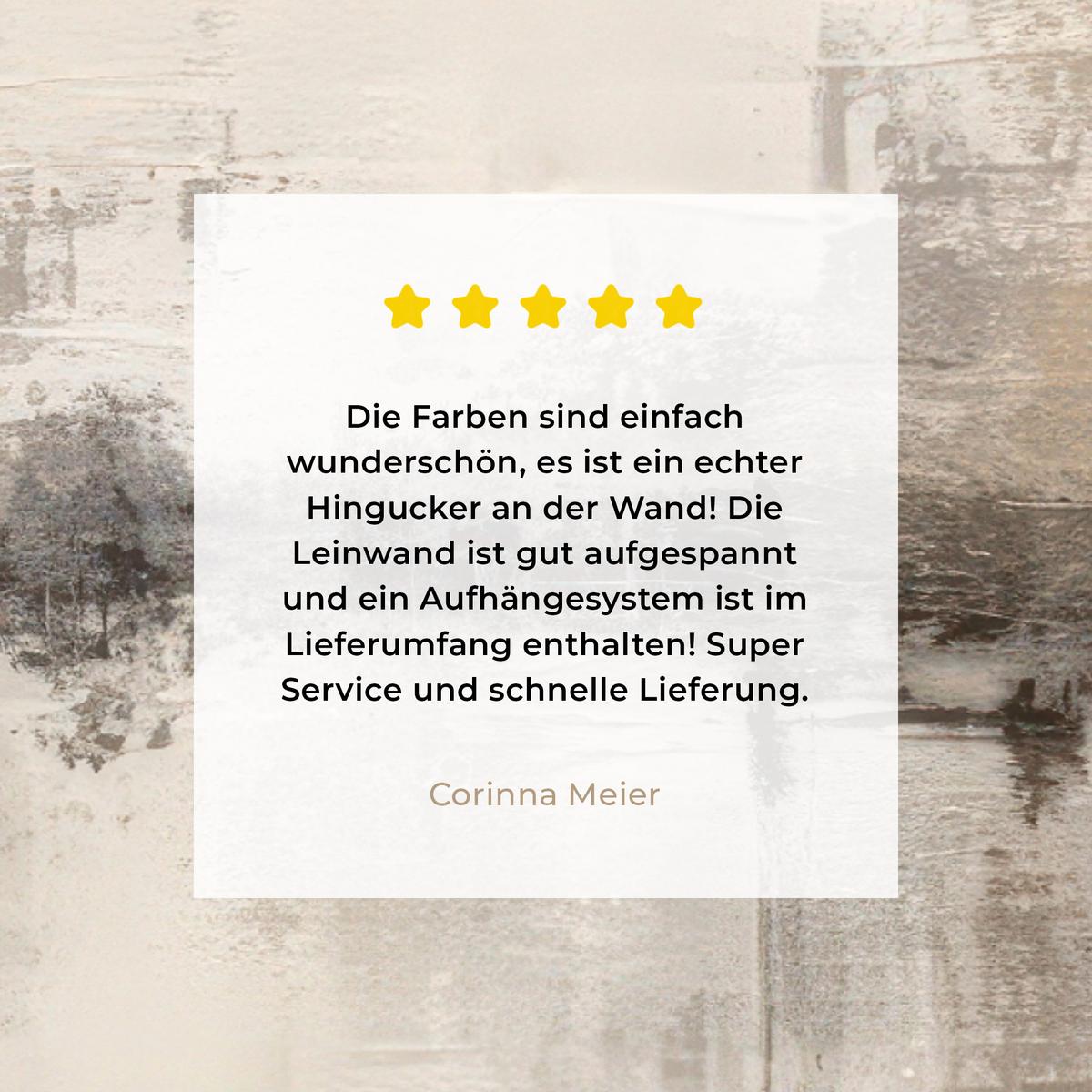 LEINWANDBILD Moderne Kunst - Abstrakt - Beige Wandbilder 80x60 cm - Beige, Textil (80/60cm) - MuchoWow