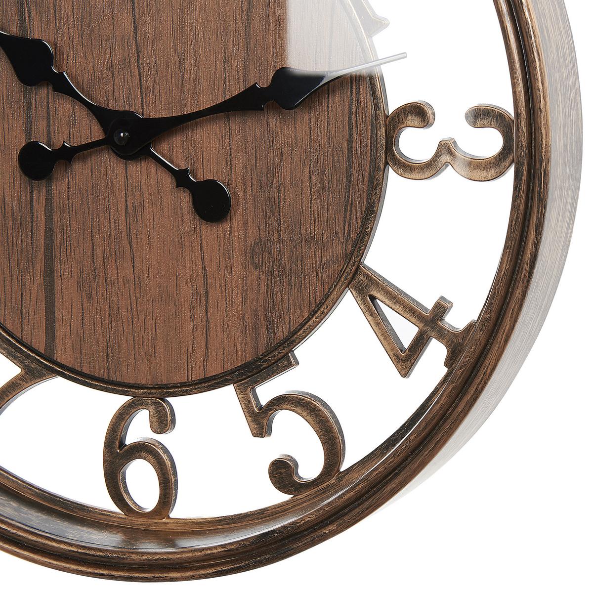 WANDUHR Kunststoff braun Alcoba - Braun, Kunststoff (40/52/5cm) - Beliani