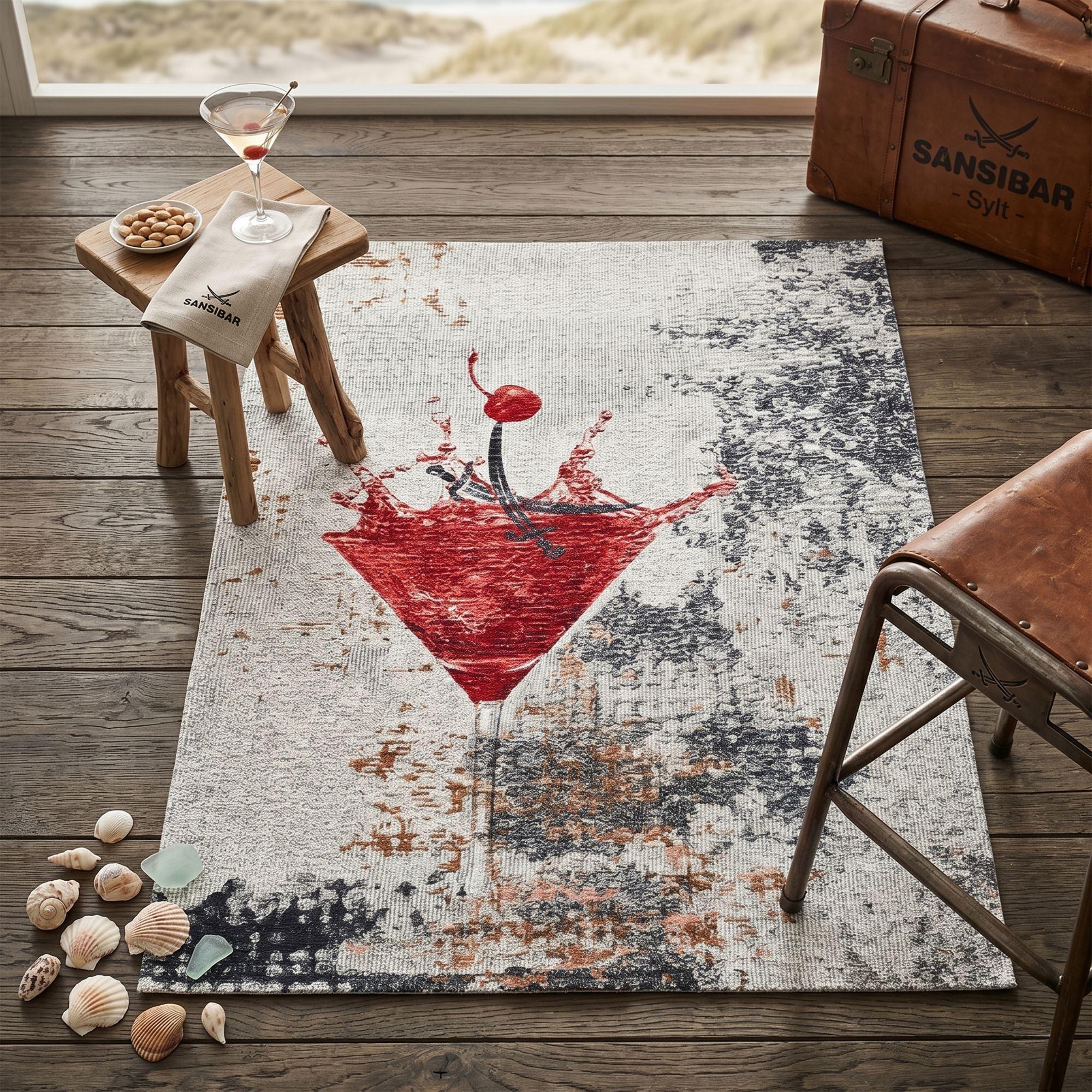 FLACHWEBTEPPICH Keitum 130x190 cm - Rot, Textil (130/130cm) - Sansibar SYLT