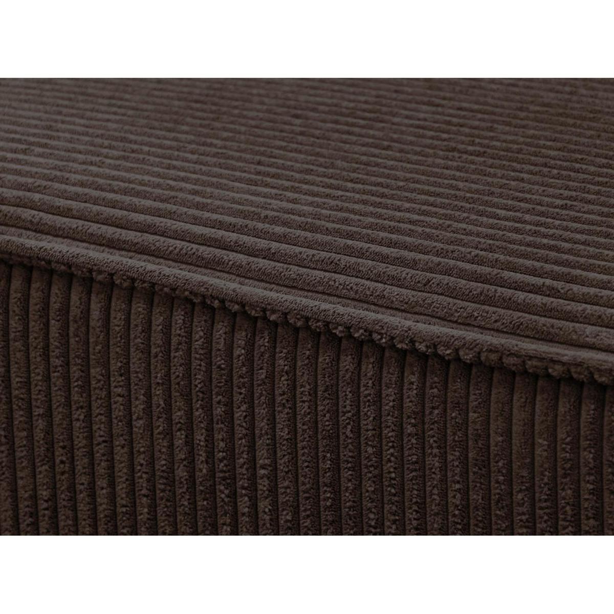 ECKSCHLAFSOFA Primo L braun - Schwarz/Braun, Textil (290/185cm) - Beautysofa