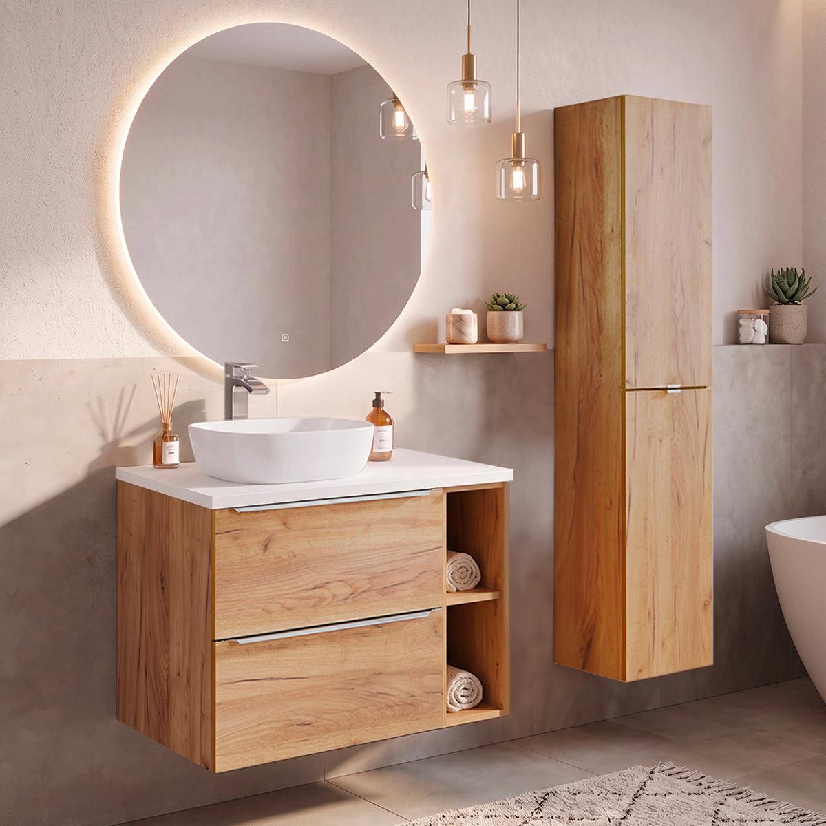 WASCHTISCH 80.4cm April Holz - Braun, Holzwerkstoff (80.4/59/46cm) - Petits-meubles