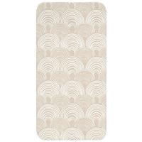 BADEMATTE Wellen - Textur - Beige Badteppich 60x120 cm - Kaschmir, Textil (60/120cm) - OnlyWow