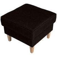 HOCKER Karlen Bezug Flachgewebe Buche natur / schoko - Dunkelbraun/Buchefarben, Kunststoff (53/45/53cm) - 58aufmkessel