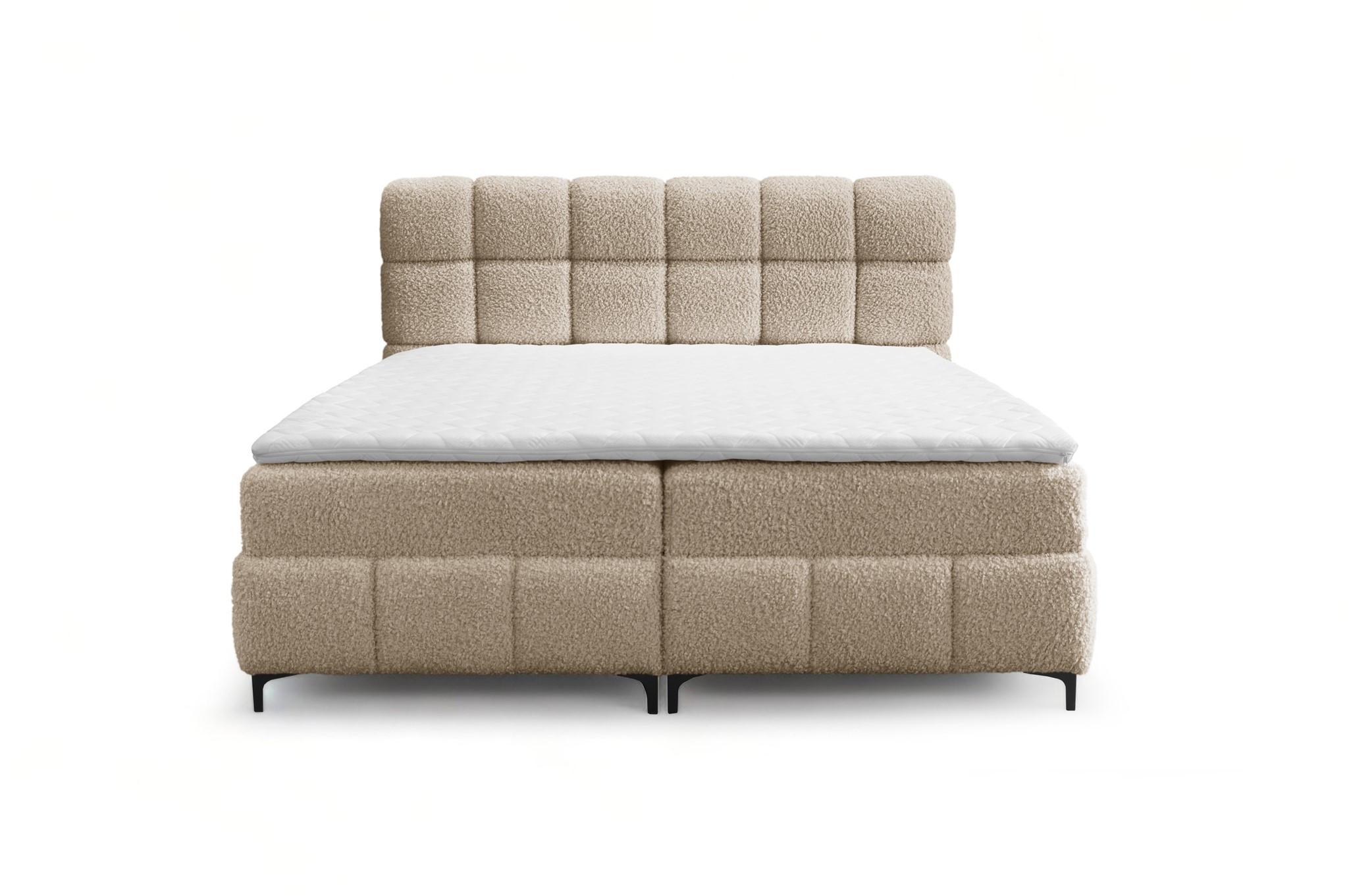 BOXBETT Sophie In Rolf - Beige, Holzwerkstoff/Textil (140/200cm) - Fun Möbel