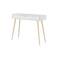 KONSOLENTISCH LANTANA 100,2/78/38 cm mit Schubladen, Weiß - Weiß, Holzwerkstoff (38/100.2/78cm) - MASSENO