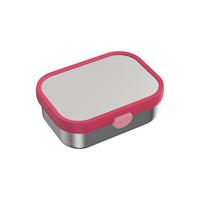 EDELSTAHL-BROTDOSE MIT GABEL Campus Cool Pink 18 x 13 cm - Pink, Kunststoff/Metall (13.2/6.1/17.8cm) - Mepal