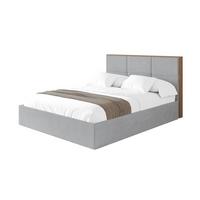 POLSTERBETT mit Bettkasten und Lattenrost, Bett mit Matratze H3/H4 - LILA 140x200 Grau - Alufarben, Holzwerkstoff/Textil (140/200cm) - ALTDECOR