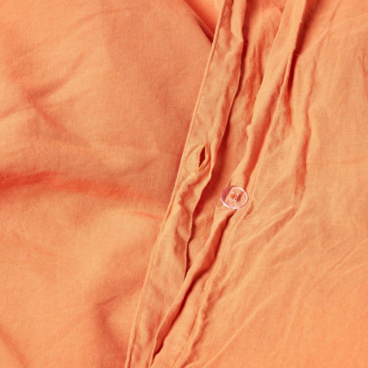 BETTWÄSCHE Leinen - Orange, Textil (260/220cm) - Homescapes