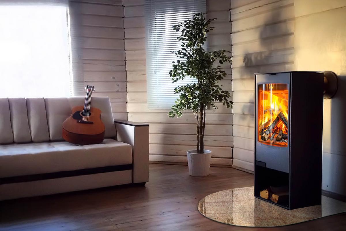 GLASPLATTE für Kamin 100x100 cm - Beige, Glas (100/100/0.4cm) - TULUP