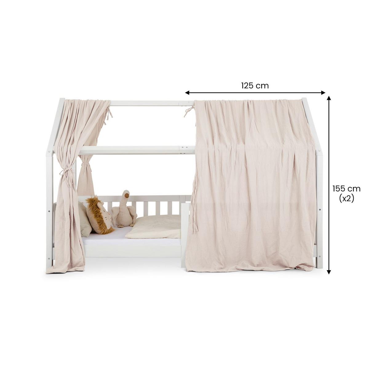 HAUSBETT-HIMMEL NENA - Beige, Textil - IDIMEX