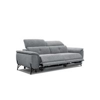 SOFA AVENA 3-Sitzer mit 2 Relaxfunktionen, grau - Grau, Holzwerkstoff/Textil (204/80/108cm) - Wozimo