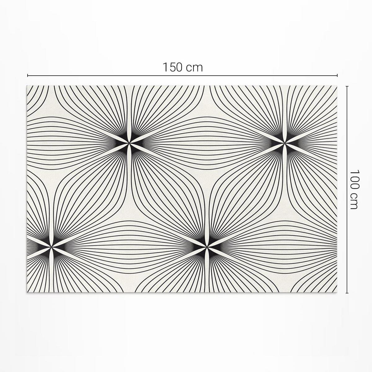 TEPPICH 100x150 cm Stilvolle Florale Linien - Creme, Kunststoff (100/150cm) - Wallfluent