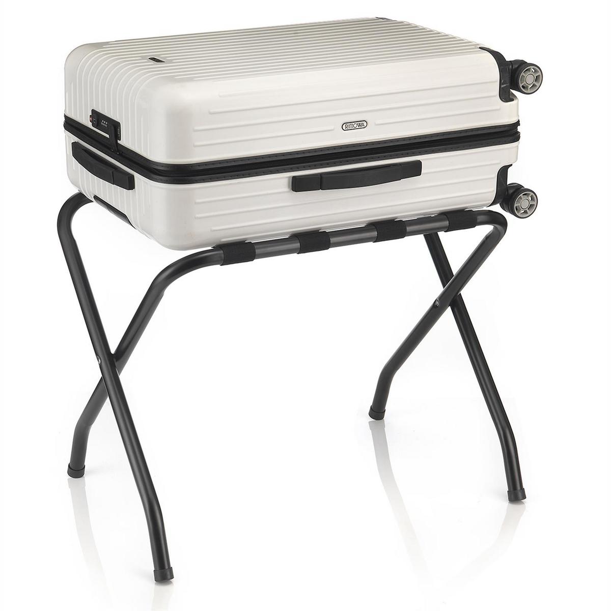 KOFFERSTÄNDER LUGGAGE schwarz - Schwarz, Metall (67/54/40cm) - CARO-Möbel