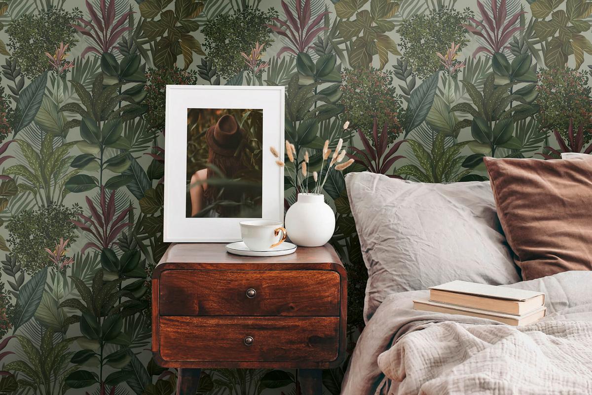 VLIESTAPETE Grün 53/1005 cm - Grün, Textil (53/1cm) - KUNSTLOFT