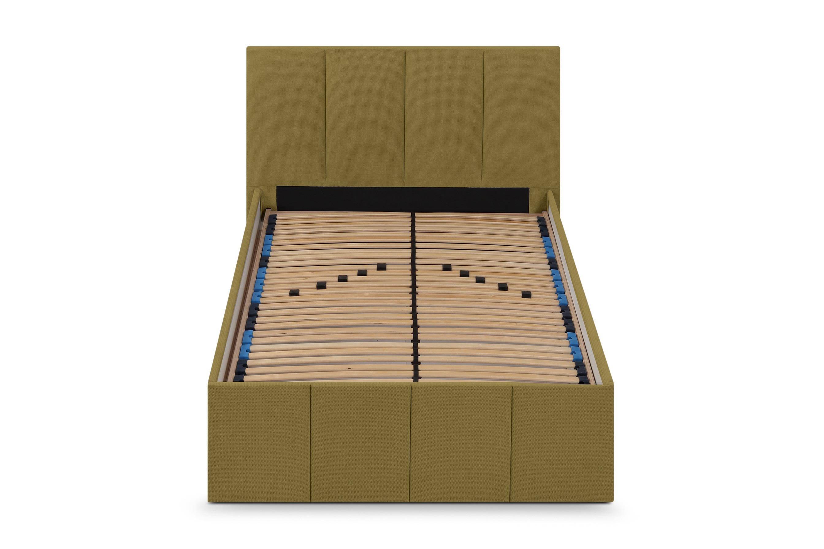 POLSTERBETT Dalas Avocado 140 x 200 x 40 cm Stauraum Mit hochwertiger Matratze H2 (bis 100 kg) und Lattenrost - Grün, Holz (140/200cm) - Halmon Schlafkomfort Betten 