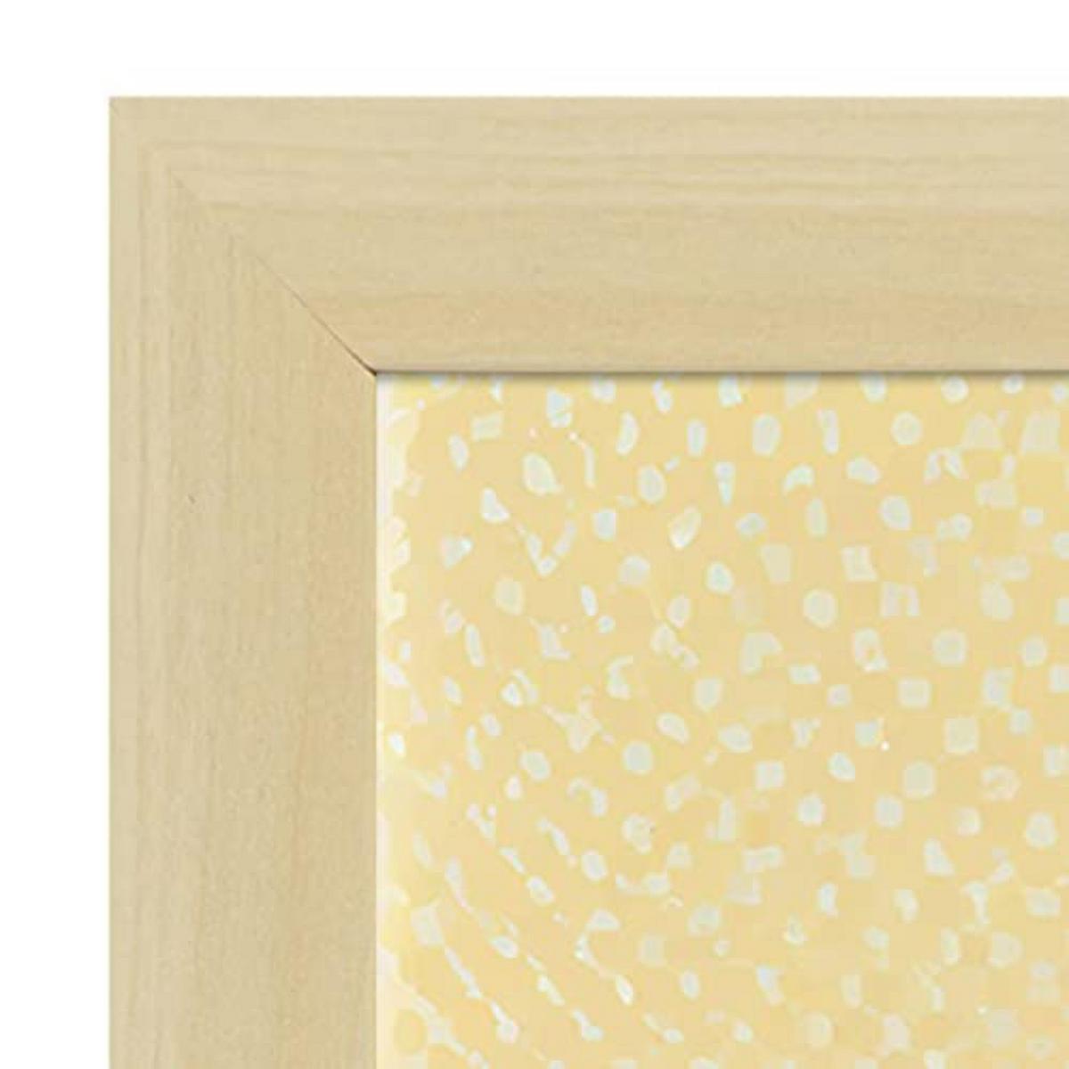 POSTER Set mit 4 Abstrakt Wellen Moderne Galaxien A3 Rahmen aus hellem Holz - Beige, Papier (29.7/3cm) - Nacnic