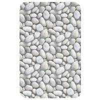 WC-VORLEGER Steine - Grau - Oval WC Teppich 50x80 cm - Hellgrau, Textil (50/1cm) - OnlyWow