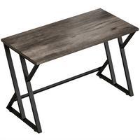 COMPUTERTISCH Spanplatte Metall Grau - Schwarz/Grau, Holzwerkstoff/Metall (120/60/76.5cm) - HOMCOM