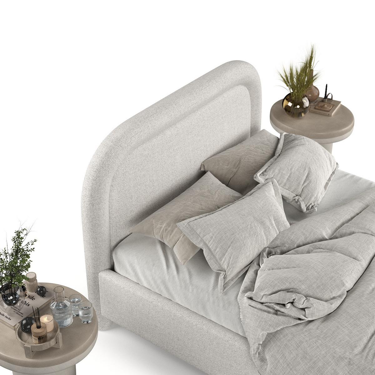 POLSTERBETT Zoya 160/200 cm Hellbeige im Riva Stoff - Beige/Naturfarben, Holz/Holzwerkstoff (160/200cm) - AltaBeds