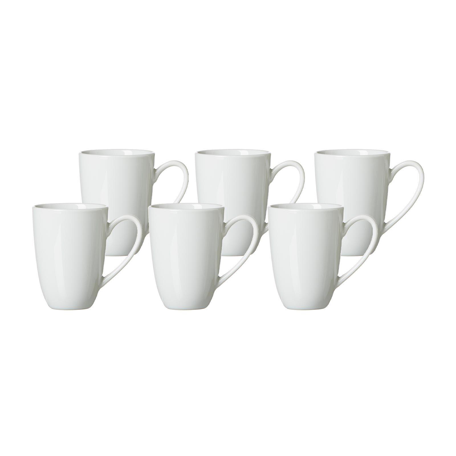LATTE MACCHIATO-TASSEN Bianco weiß 330 ml 6er Set - Weiß, Keramik (0.33L) - Ritzenhoff Breker