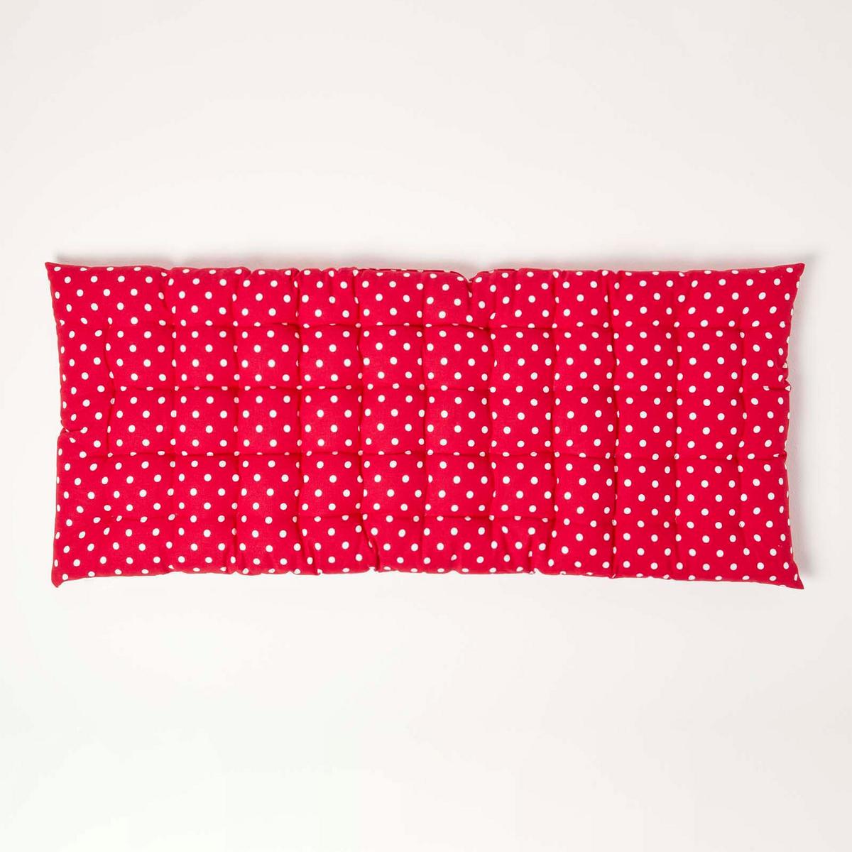BANKAUFLAGE Polka Dots, 2-Sitzer 108/42/5 cm - Rot, Textil (108/42/5cm) - Homescapes