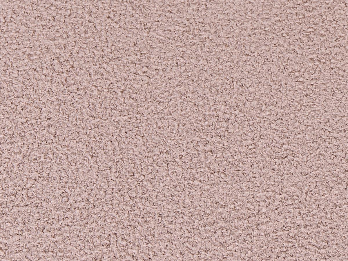 HOCKER Bouclé Beige Canby - Beige, Textil (43/38/43cm) - Beliani