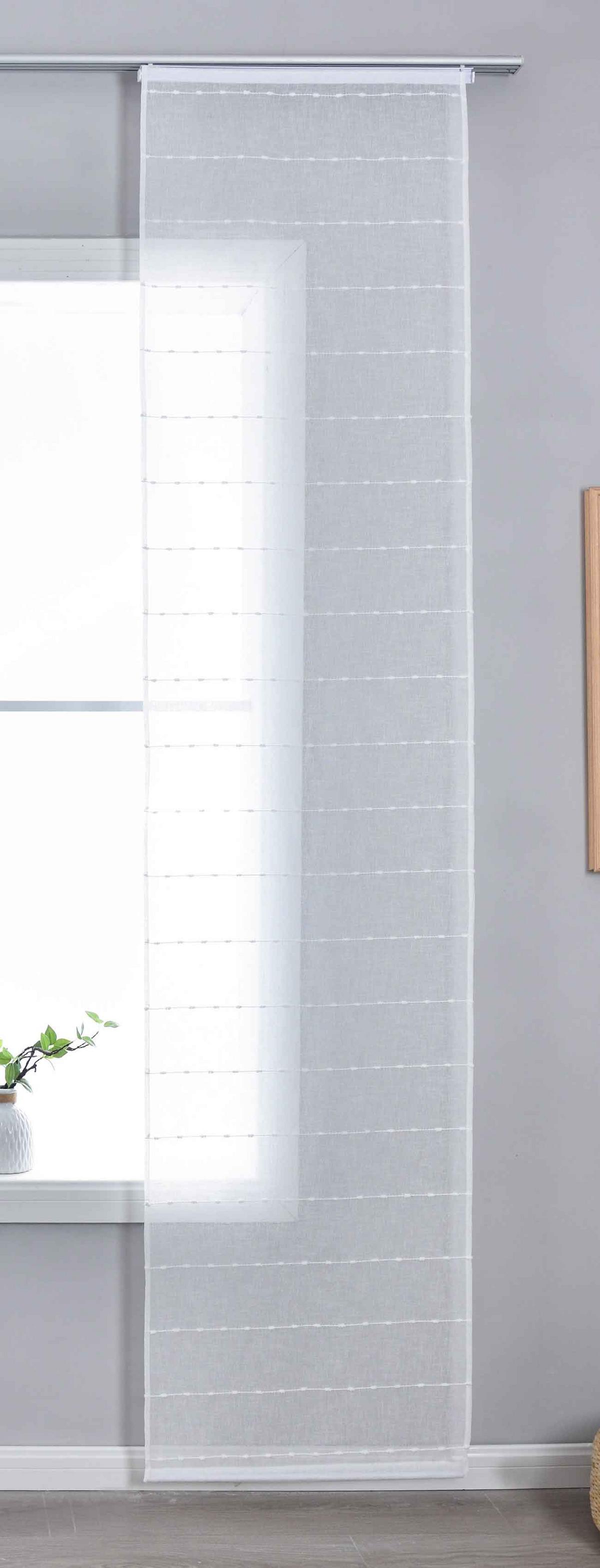 SCHIEBEVORHANG »Kassel« HxB 245x60 cm Natur - Naturfarben, Textil (60/245cm) - Gardinenbox