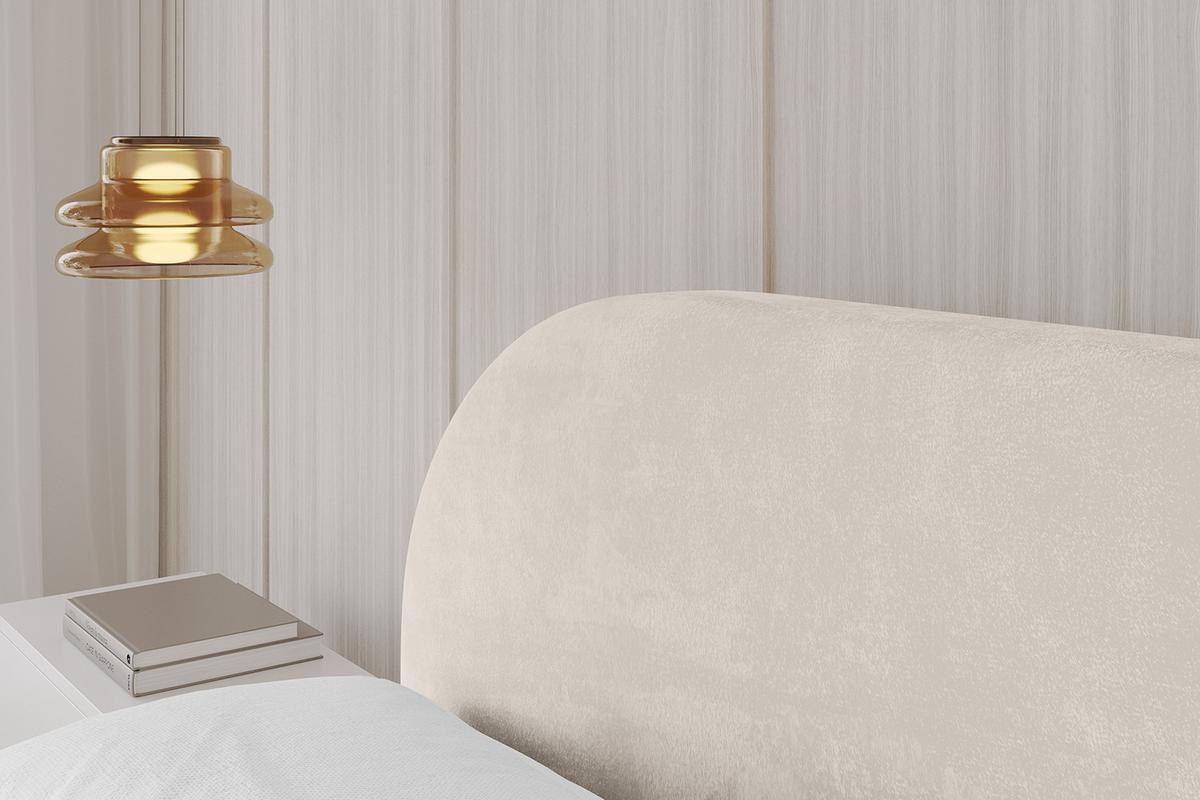 POLSTERBETT mit Bettkasten und Lattenrost, Boxbett ohne Matratze - TIVON-V1 180x200 Beige - Beige, Holzwerkstoff/Textil (180/200cm) - ALTDECOR