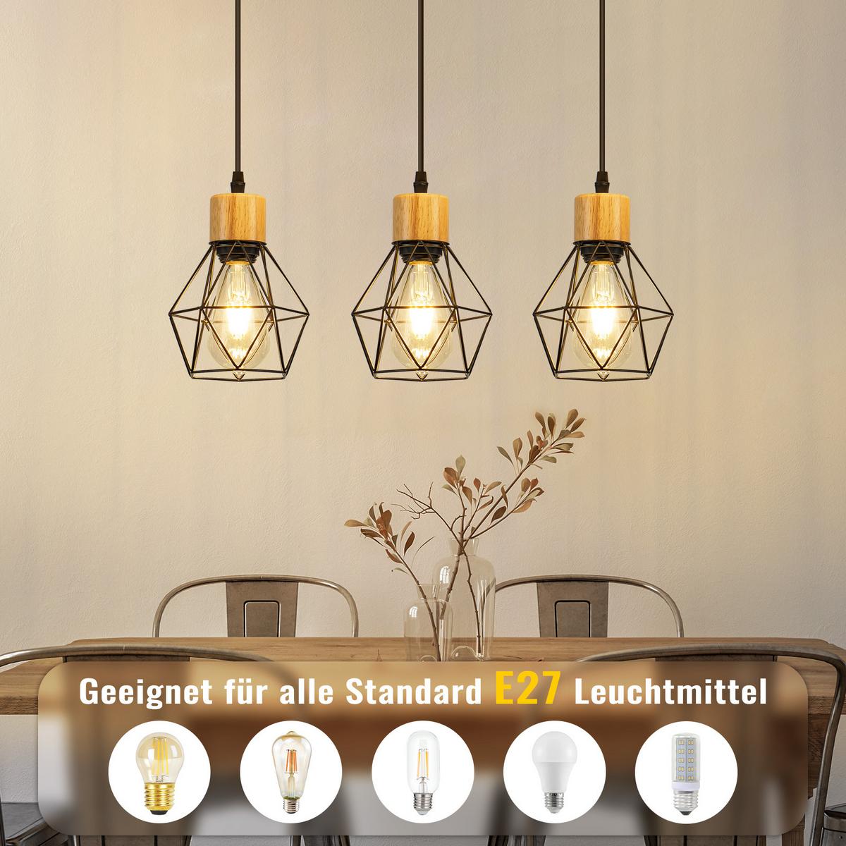 PENDELLEUCHTE Everett 43/15/146 cm - Schwarz, Metall (43/15/146cm) - ZMH