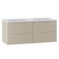DOPPELWASCHTISCH 120cm Tao Kaschmir - Kaschmir, Holzwerkstoff (120/50/45.8cm) - Petits-meubles