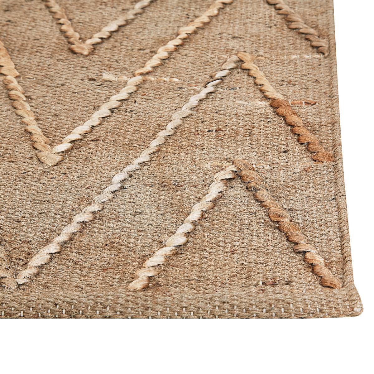 TEPPICH geflochten Daday 230/160 cm - Beige, Naturmaterialien (160/230cm) - Beliani