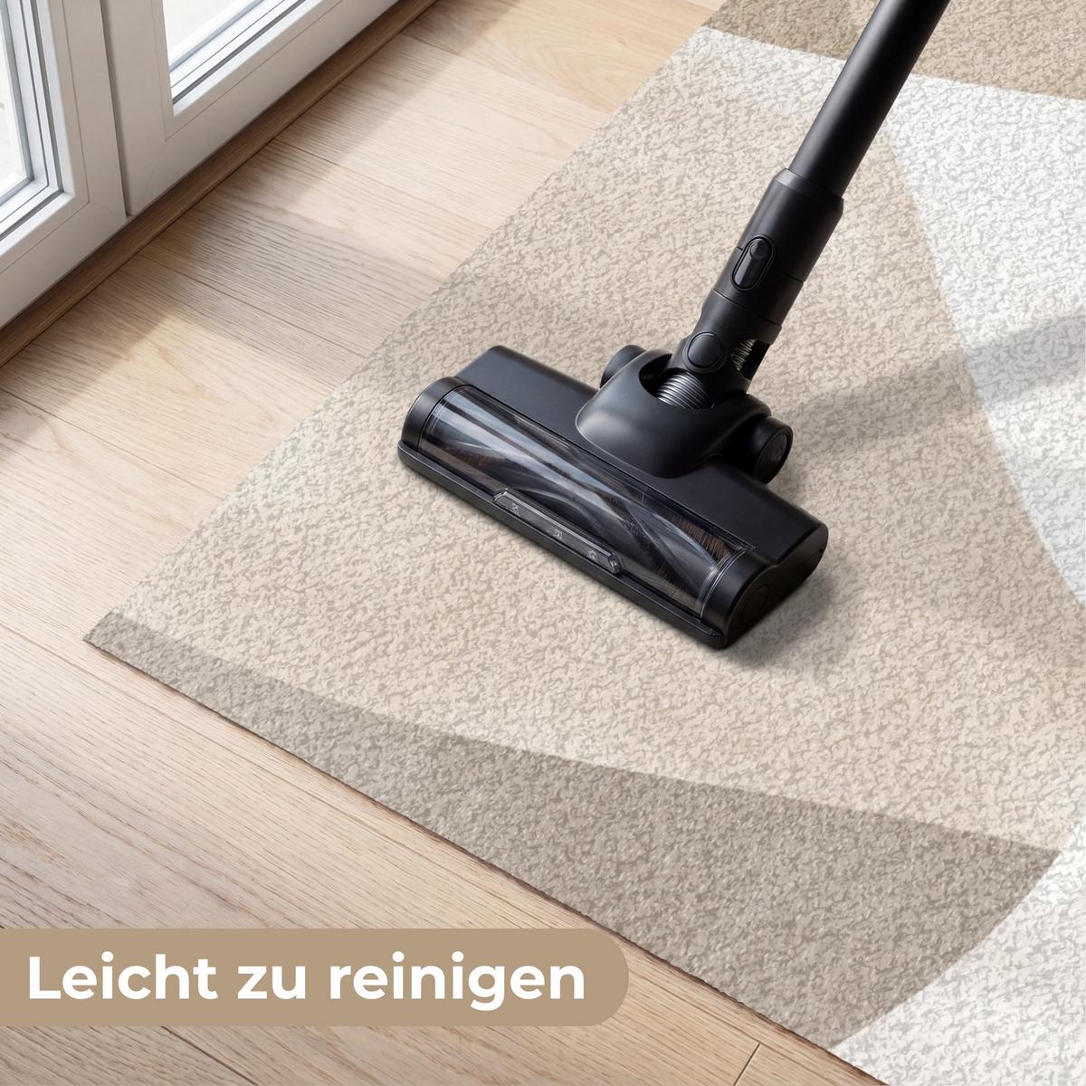 FUSSMATTE Glatte Oberflächen - Harmonisch - Wellenförmig Schmutzfangmatte 120x80 cm - Beige, Kunststoff (120/0.4cm) - MuchoWow