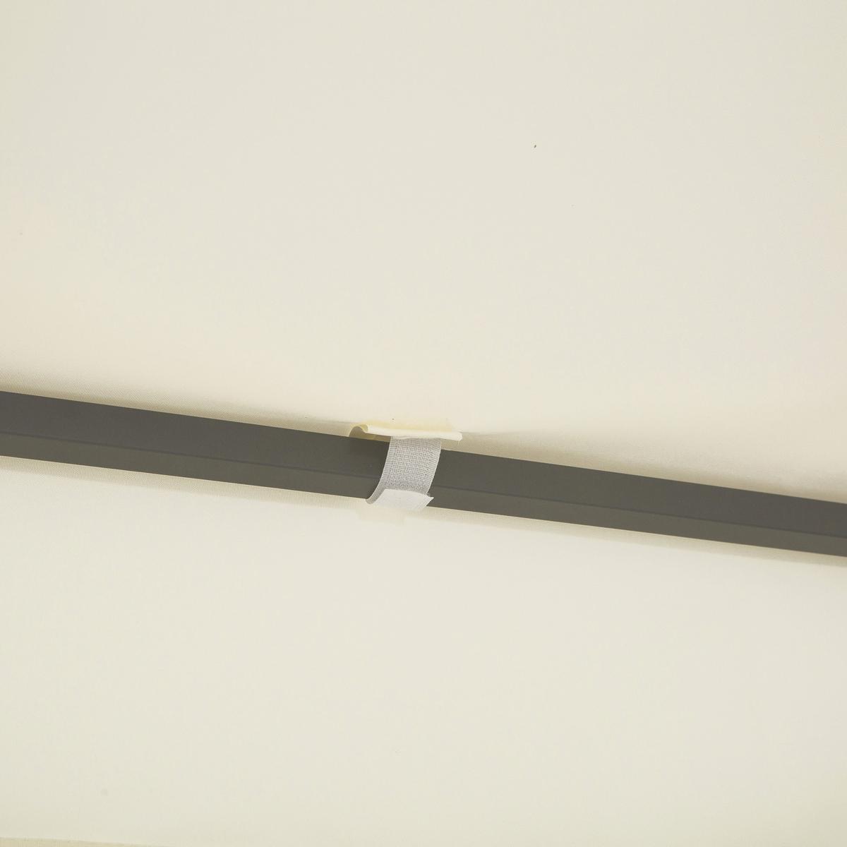PAVILLONDACH, Polyester, Cremeweiß - Weiß, Kunststoff (300/20/400cm) - Outsunny