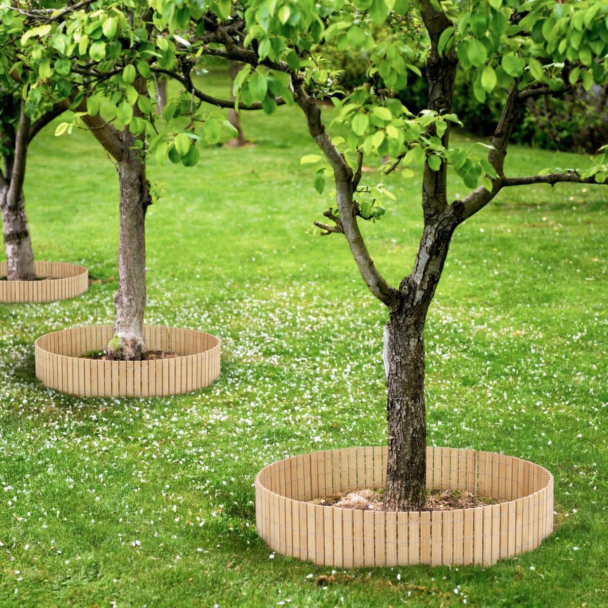 BEETEINFASSUNG Bambus, 20/300 cm, braun - Braun, Holz (0.9/20/300cm) - urfence