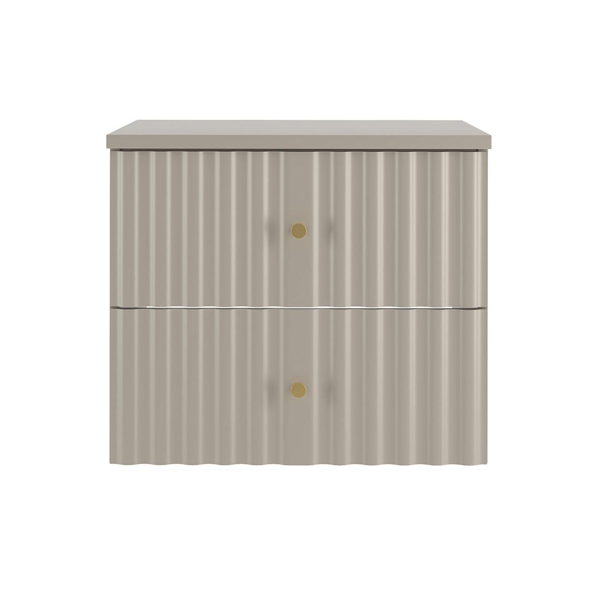 WASCHTISCHUNTERSCHRANK 60.6cm Izae Kaschmir - Beige, Holzwerkstoff (60.6/52.2/46.5cm) - Petits-meubles